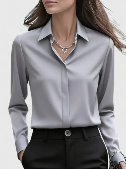 Marlowe | Hidden Button Blouse