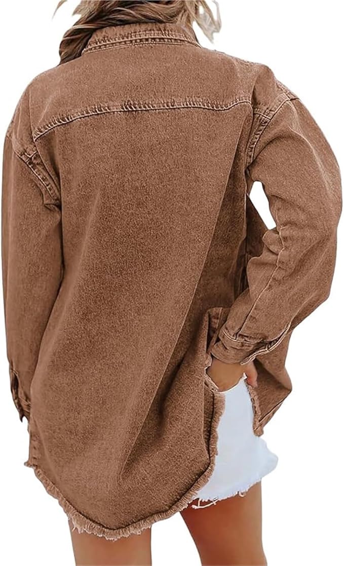 Ingrid | Oversized Drop-Shoulder Button Jacket