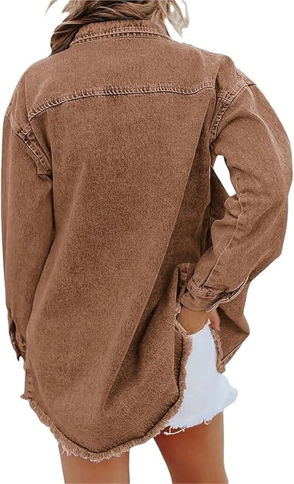 Ingrid | Oversized Drop-Shoulder Button Jacket