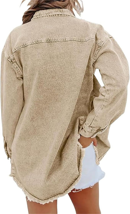 Ingrid | Oversized Drop-Shoulder Button Jacket