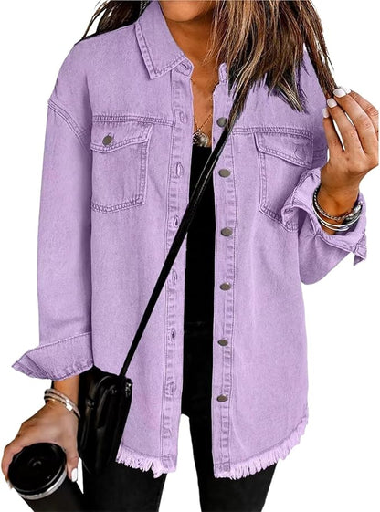 Ingrid | Oversized Drop-Shoulder Button Jacket