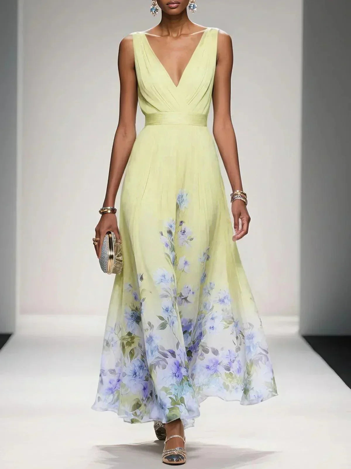 Céleste | Floral Wedding Guest Dress