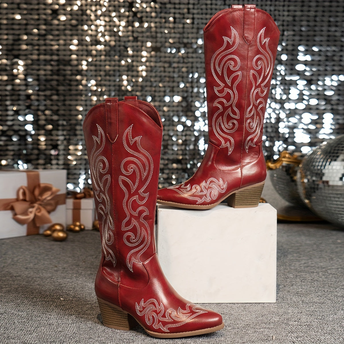 Presley | Knee-High Cowboy Boots