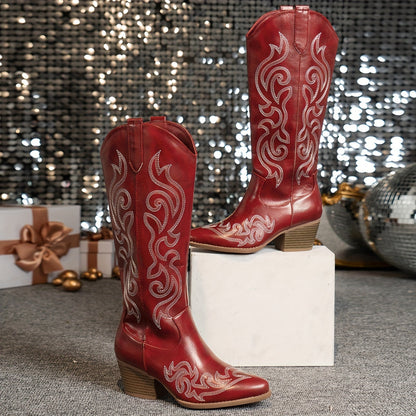 Presley | Knee-High Cowboy Boots