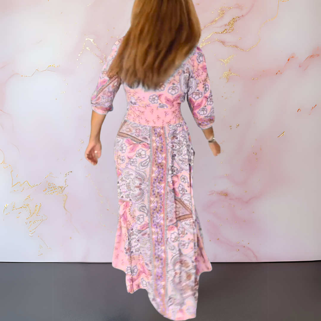 Calista | Elegant V-Neck Summer Dress