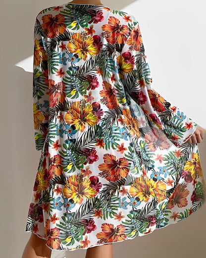 Soraya | Tropical Bikini Set with Cover-Up