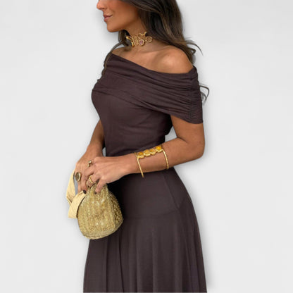 Avery | One-Shoulder Floral Maxi Dress