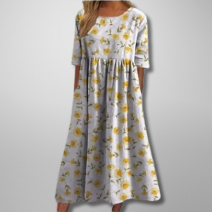 Giselle | Floral Summer Midi Dress