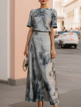Sigrid | Floral Top & Maxi Skirt Set