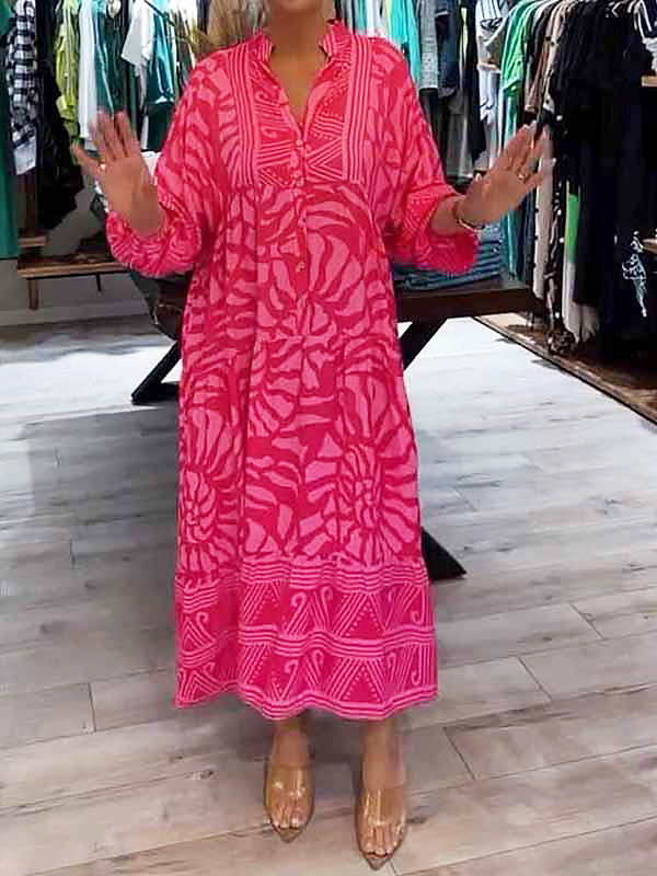 Rachel | V-neck dress with print