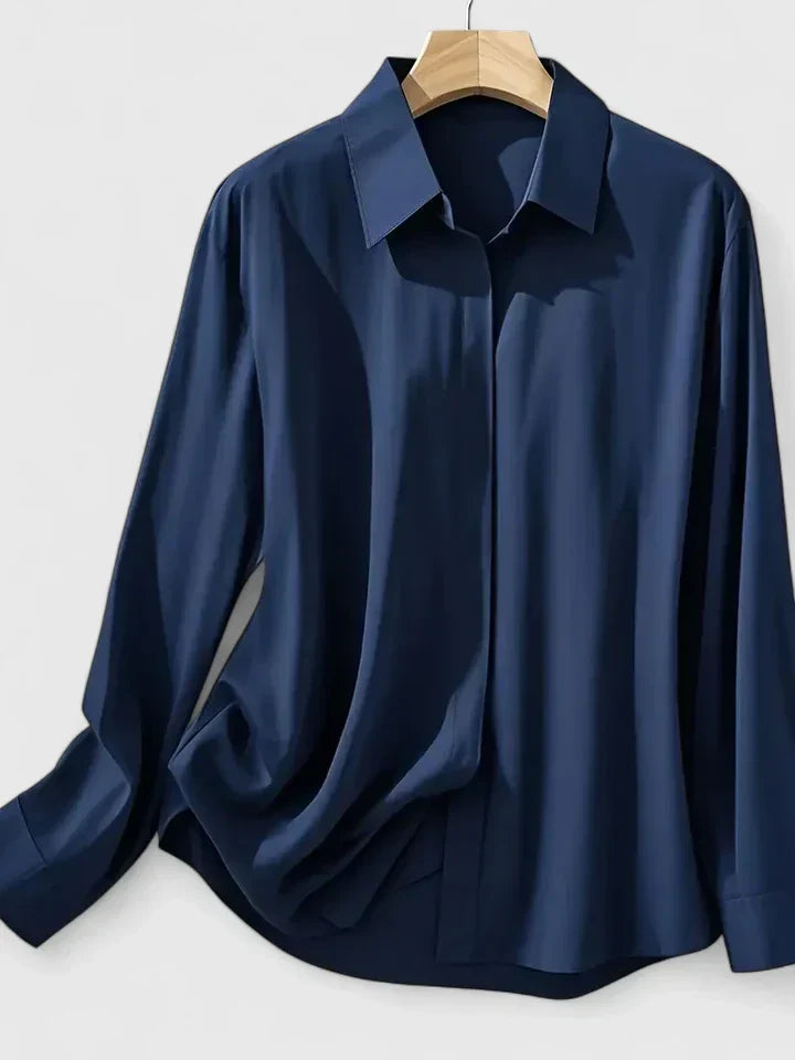 Marlowe | Hidden Button Blouse
