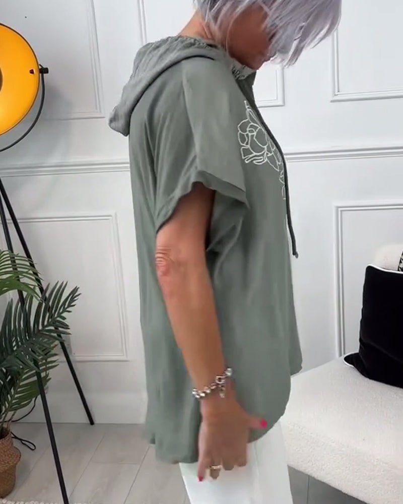 Esme | Floral Hooded Blouse