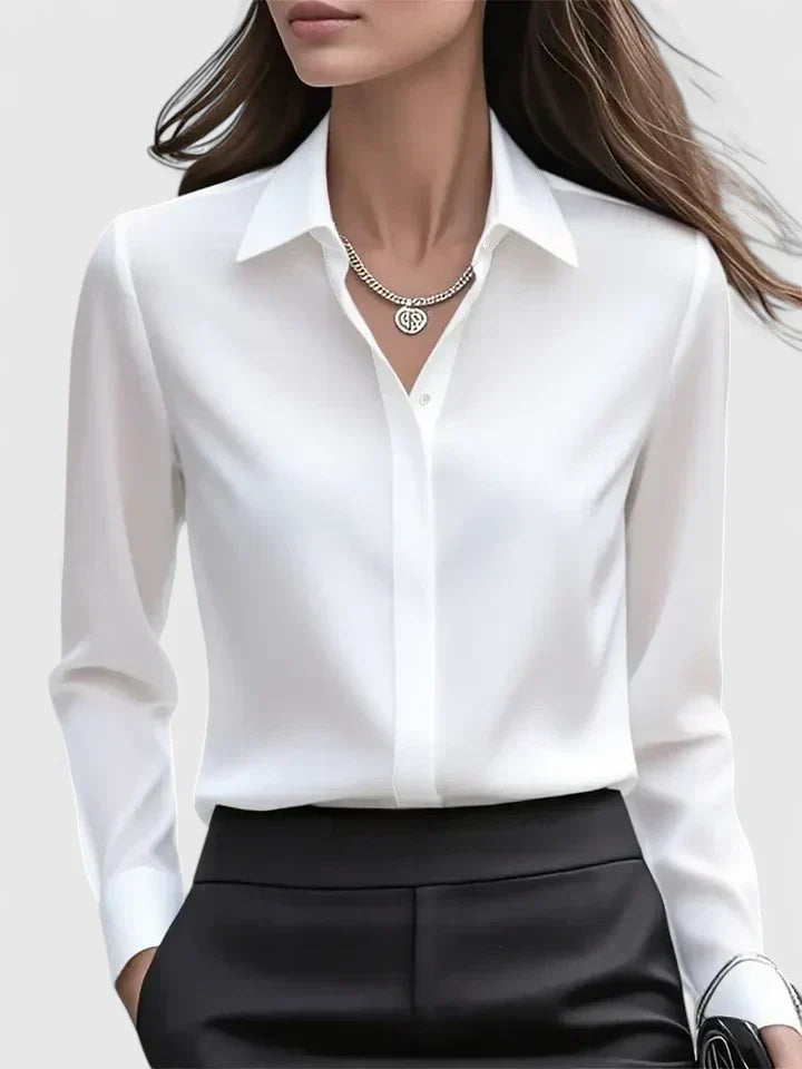 Marlowe | Hidden Button Blouse
