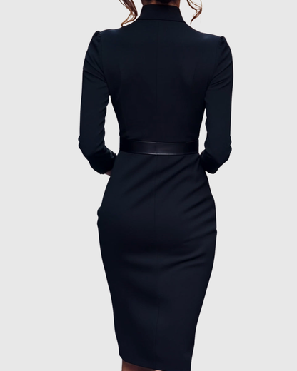 Maeve | Belted Wrap Midi Dress