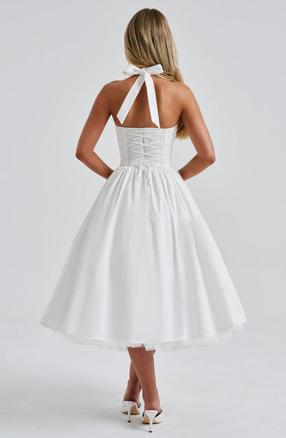 Sixtine | Halter Neck Midi Dress