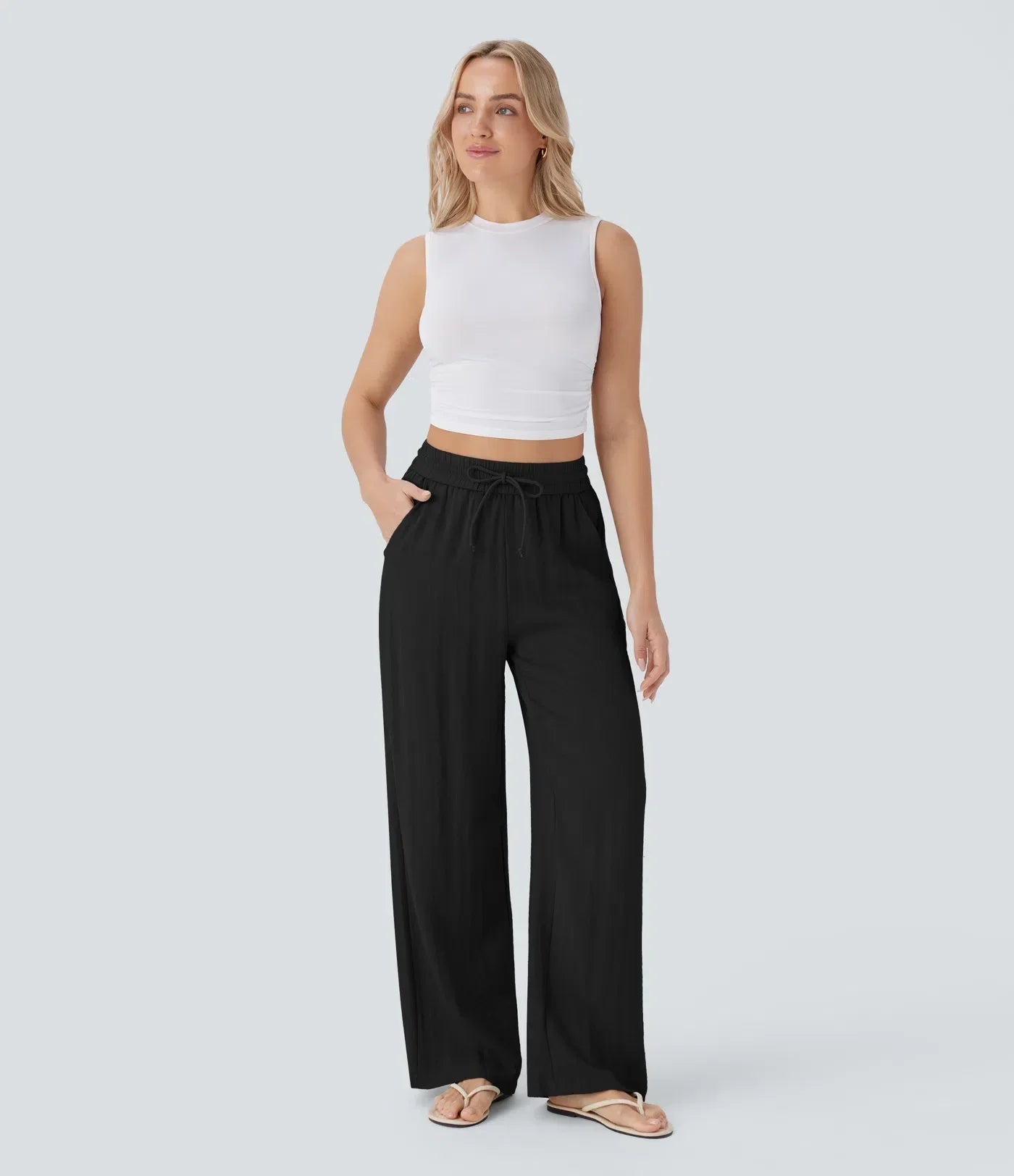 Zafeiria | Elegant linen pants