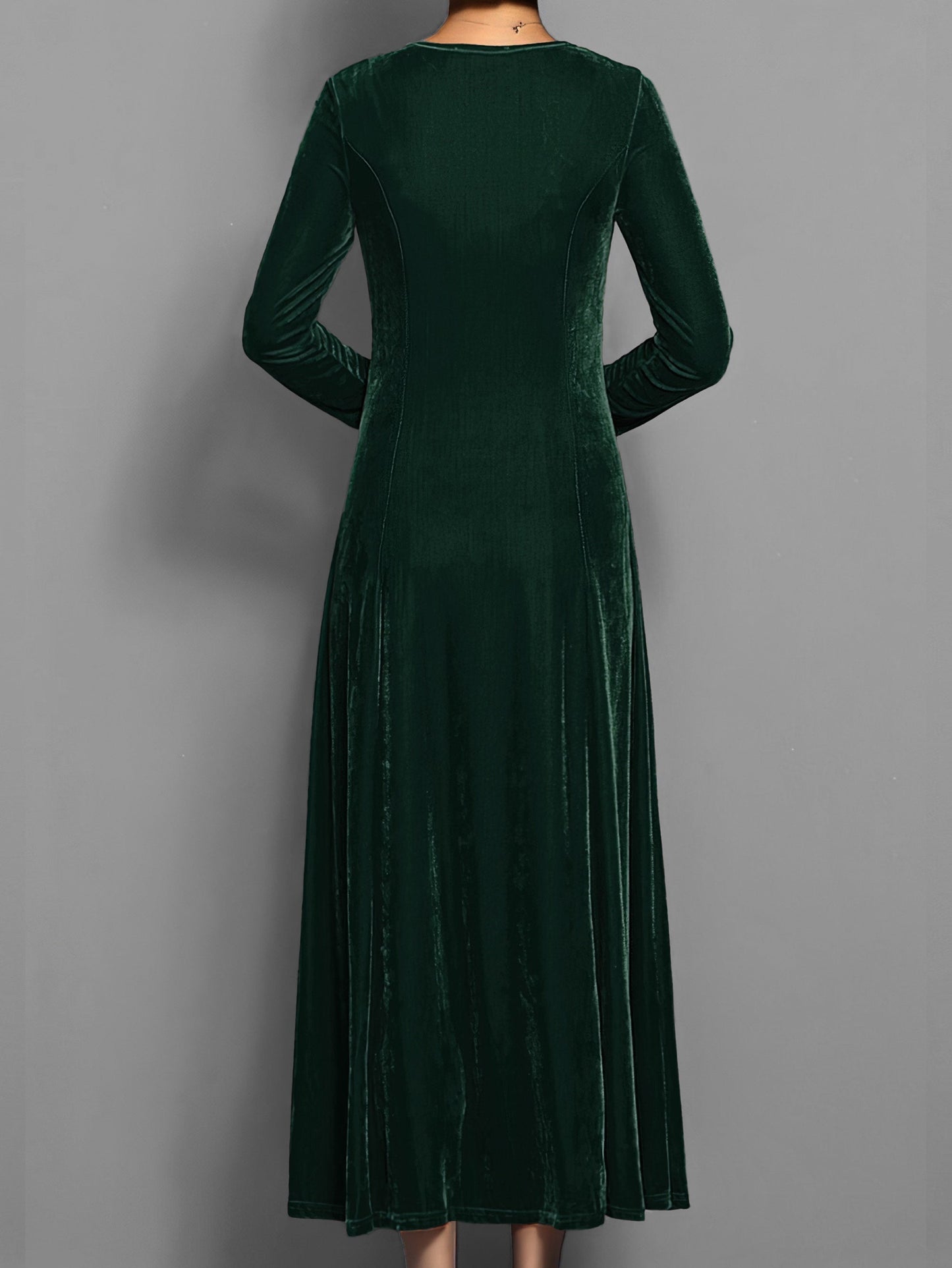 Adelheid | Soft A-Line Velvet Dress