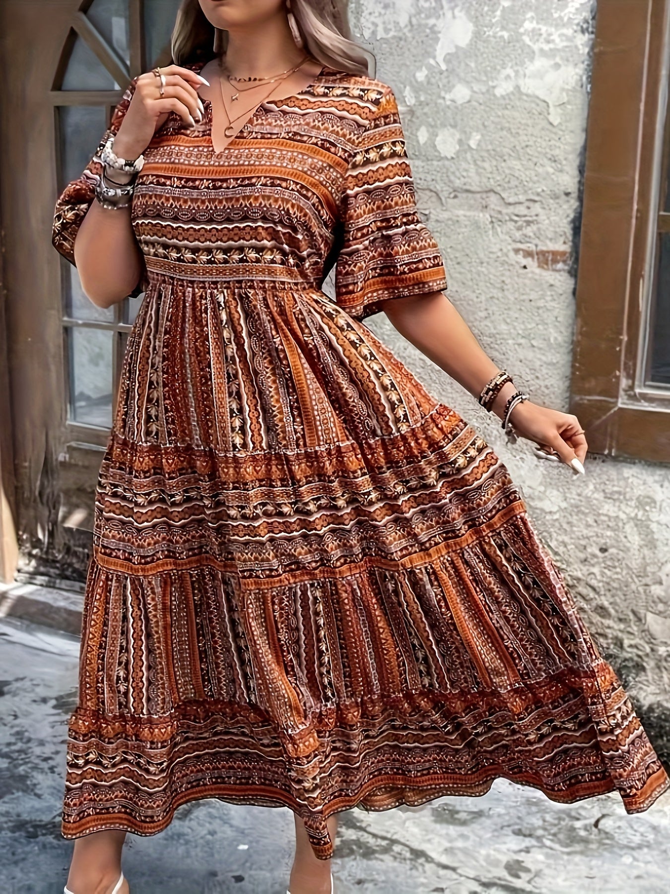 Marina | Ethnic Flowy Dress