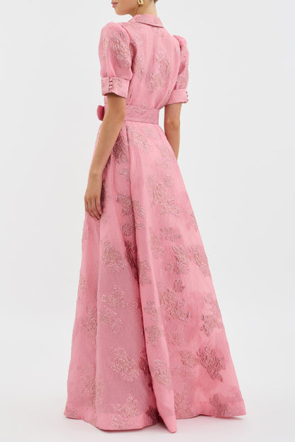 Florence | Floral Puff-Sleeve Maxi Dress