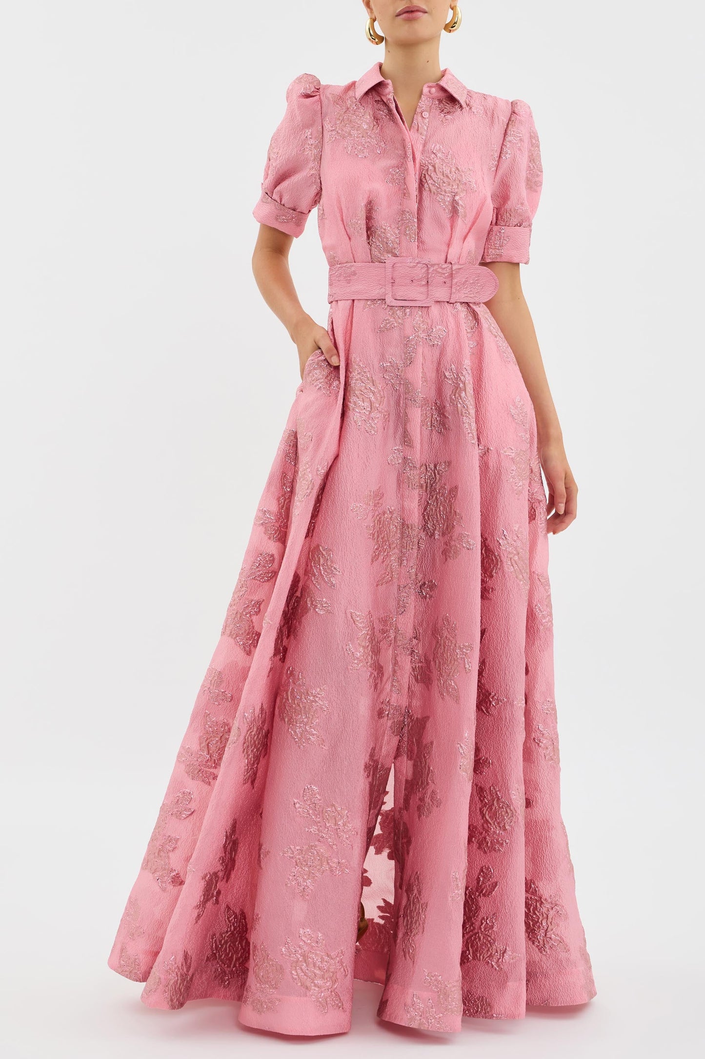 Florence | Floral Puff-Sleeve Maxi Dress
