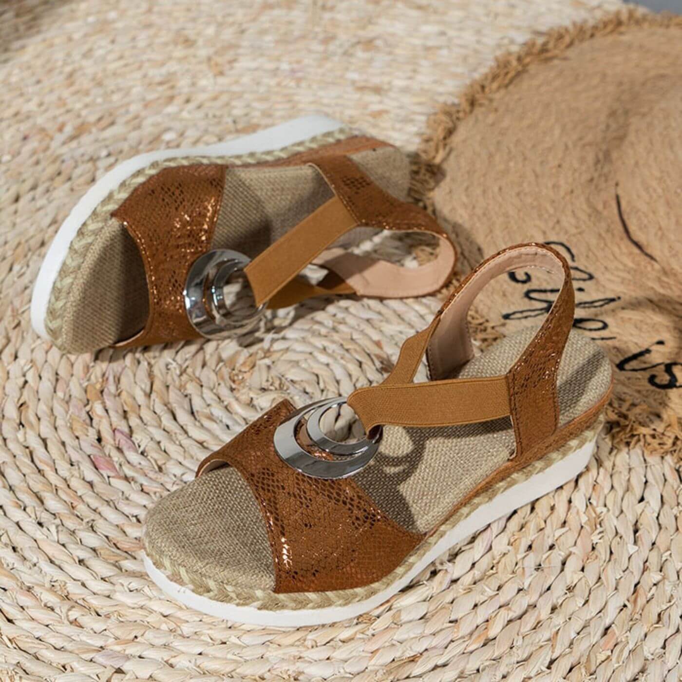 Ophelia | Gold Sandals for Women