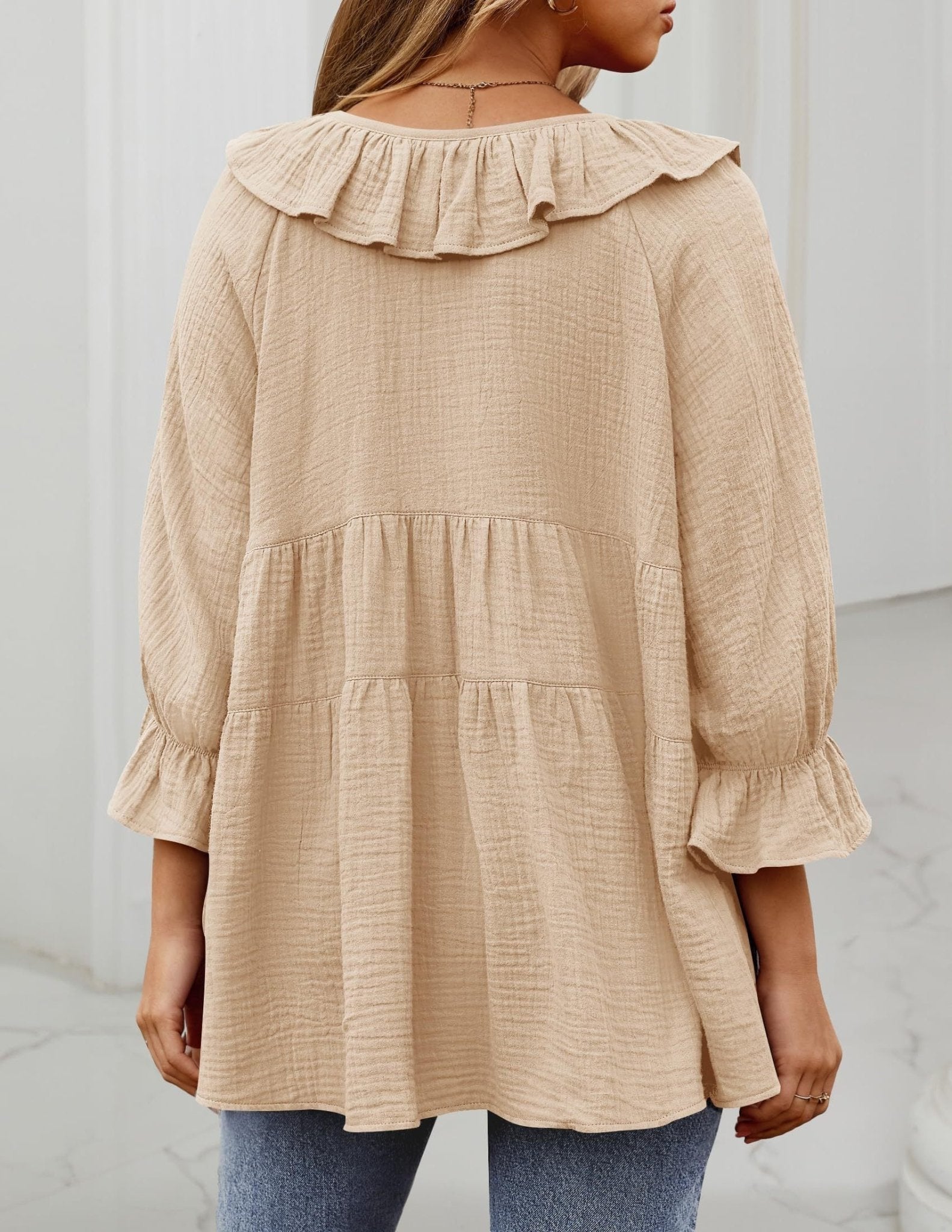 Micaela | Ruffle Tunic Shirt