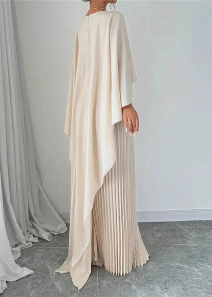 Anouk | Cape-Overlay Maxi Dress