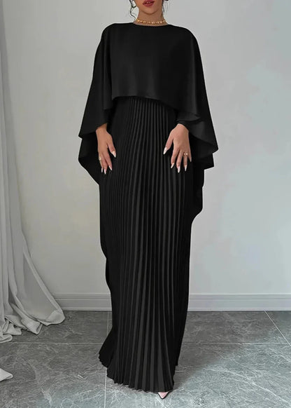 Anouk | Cape-Overlay Maxi Dress