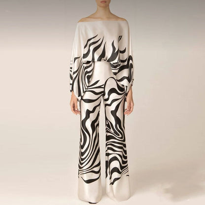 Solene | Printed Off-Shoulder Set