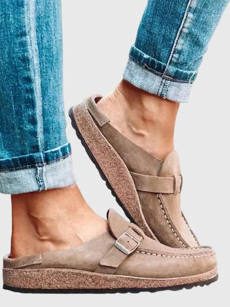 Delphinia | Buckle-Strap Loafers