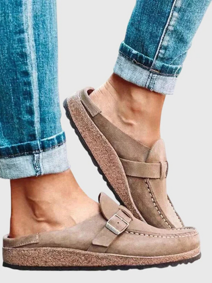 Delphinia | Buckle-Strap Loafers