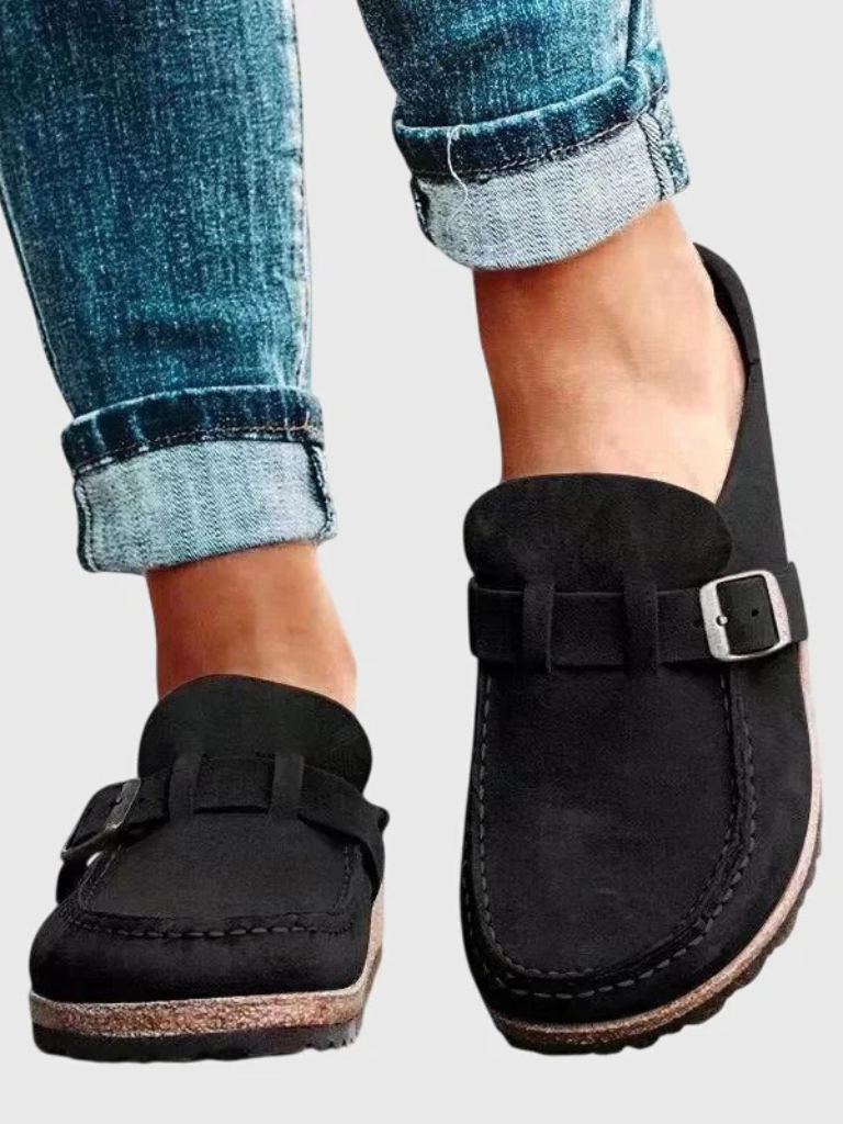 Delphinia | Buckle-Strap Loafers