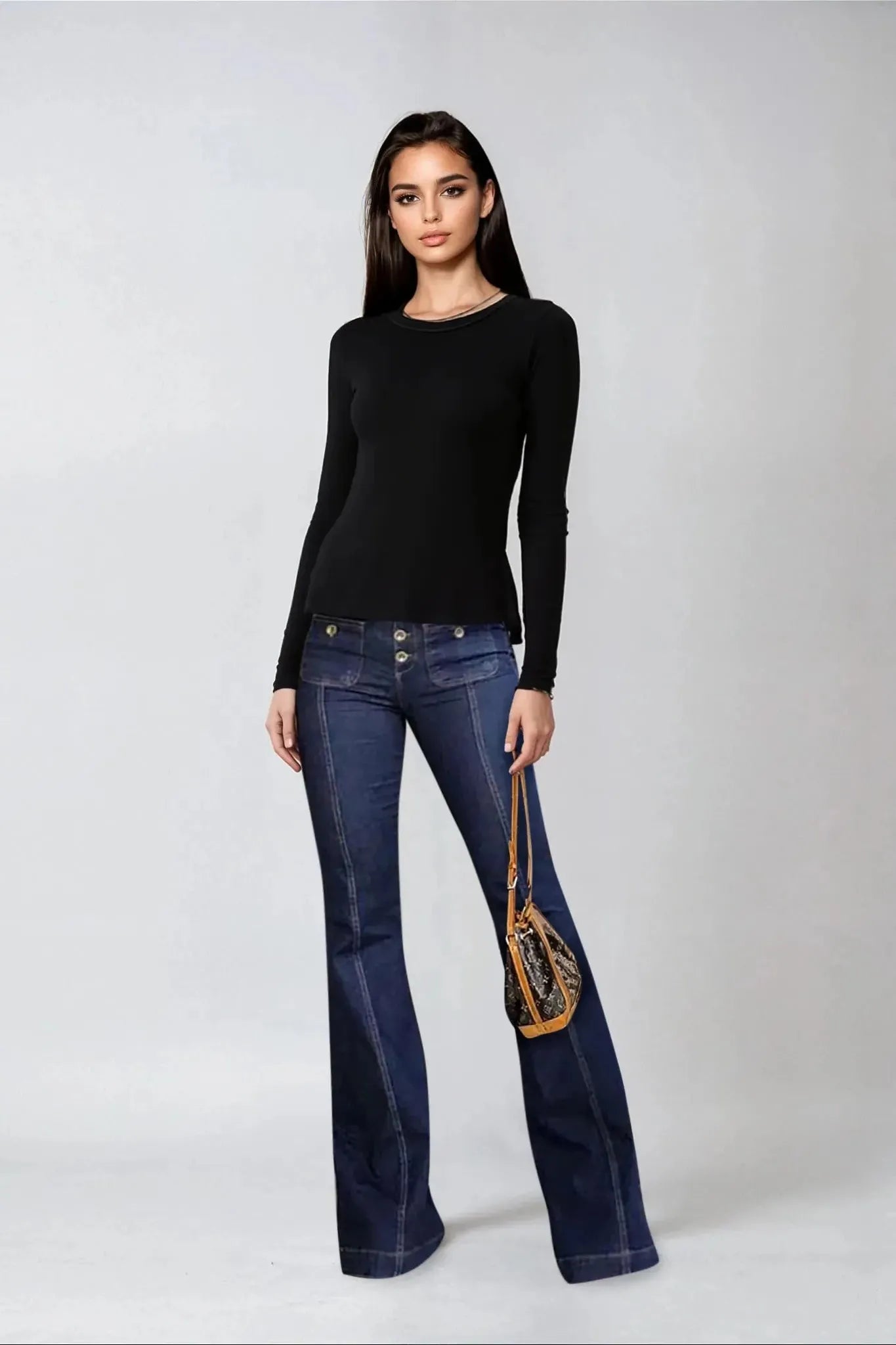 Stylish High-Waisted Jeans