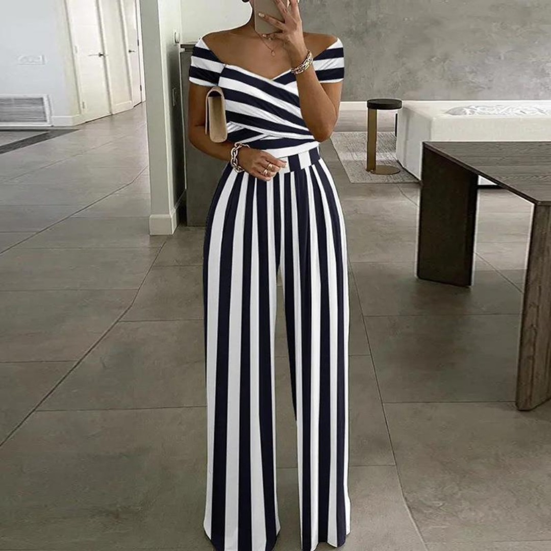 Océane | Off-Shoulder Floral Jumpsuit