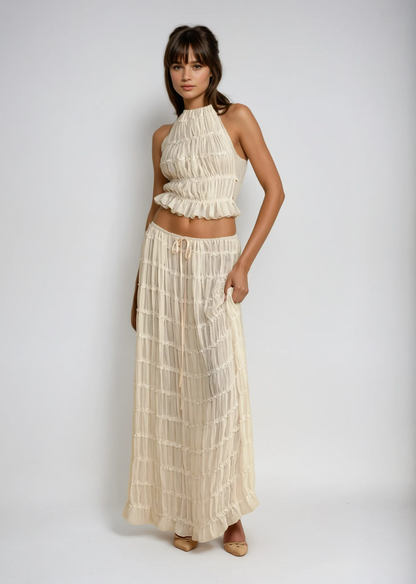 Clara | Halter Top Skirt Set