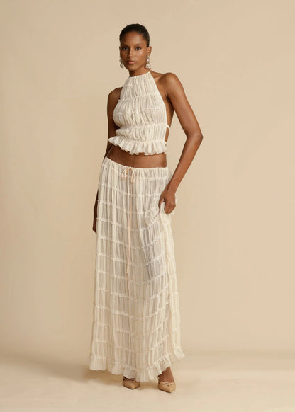 Clara | Halter Top Skirt Set