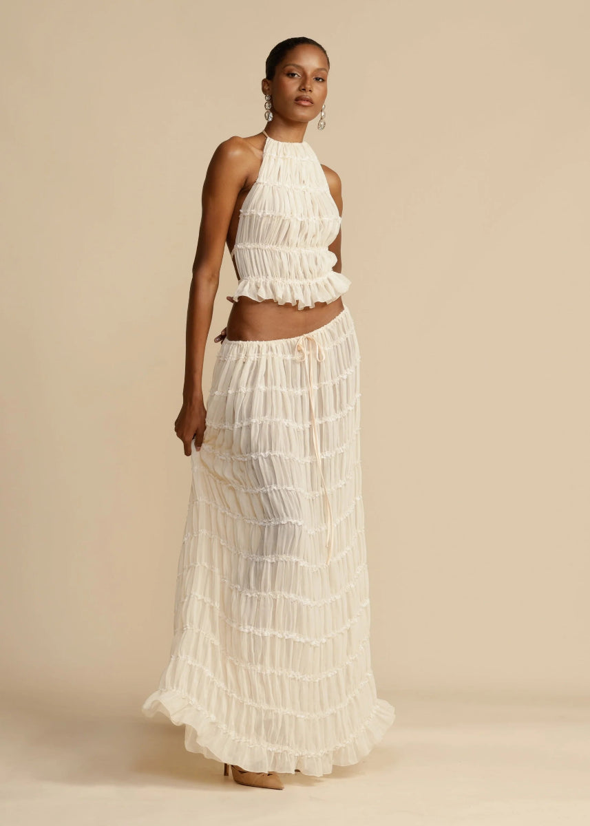 Clara | Halter Top Skirt Set