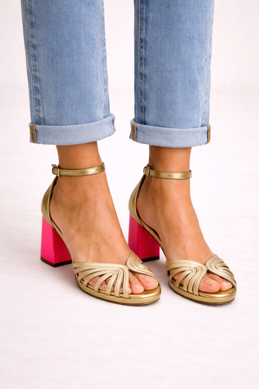 Marieke | Block Heel Evening Sandals