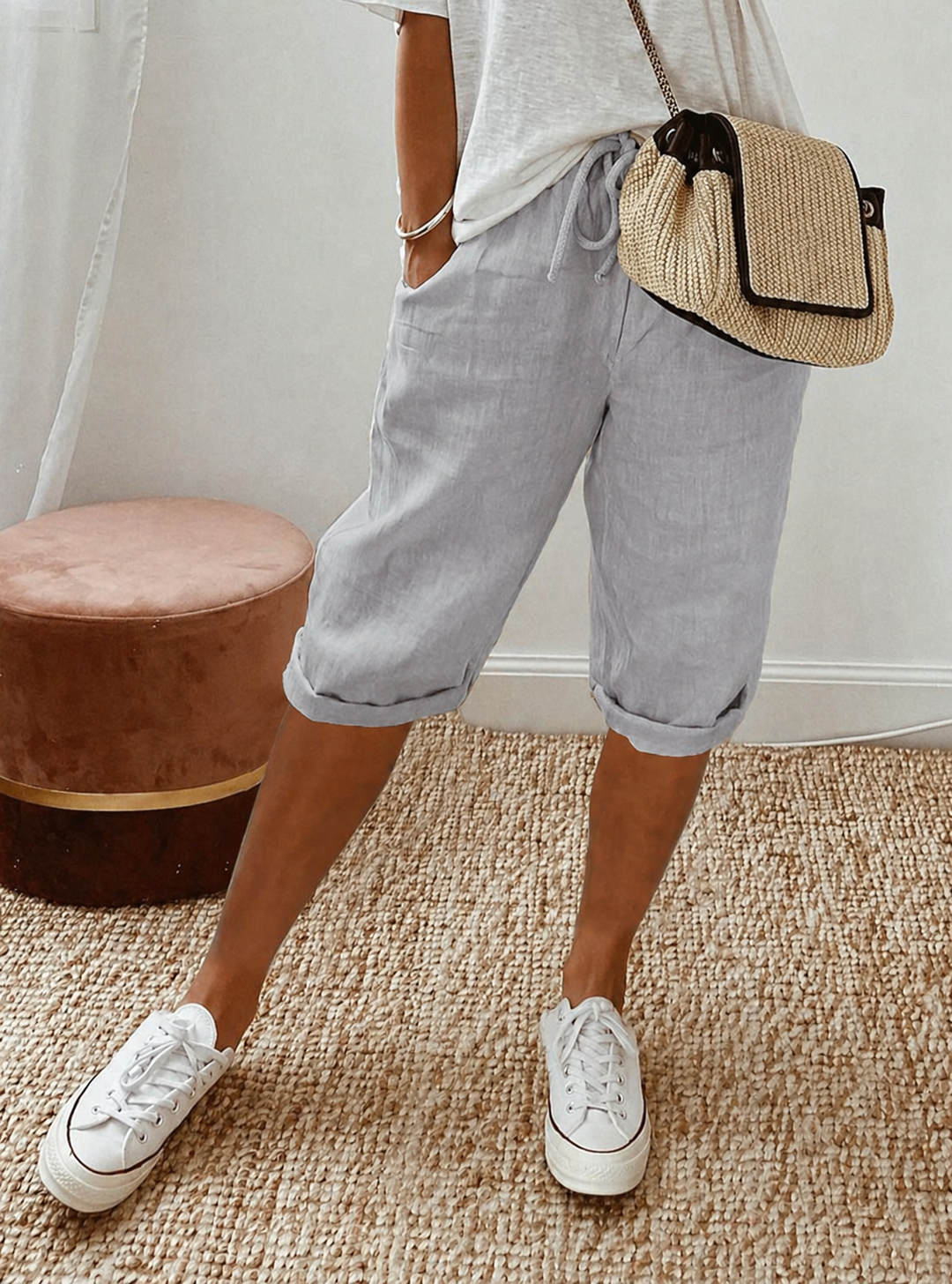 Cassia | Relaxed Capri Trousers