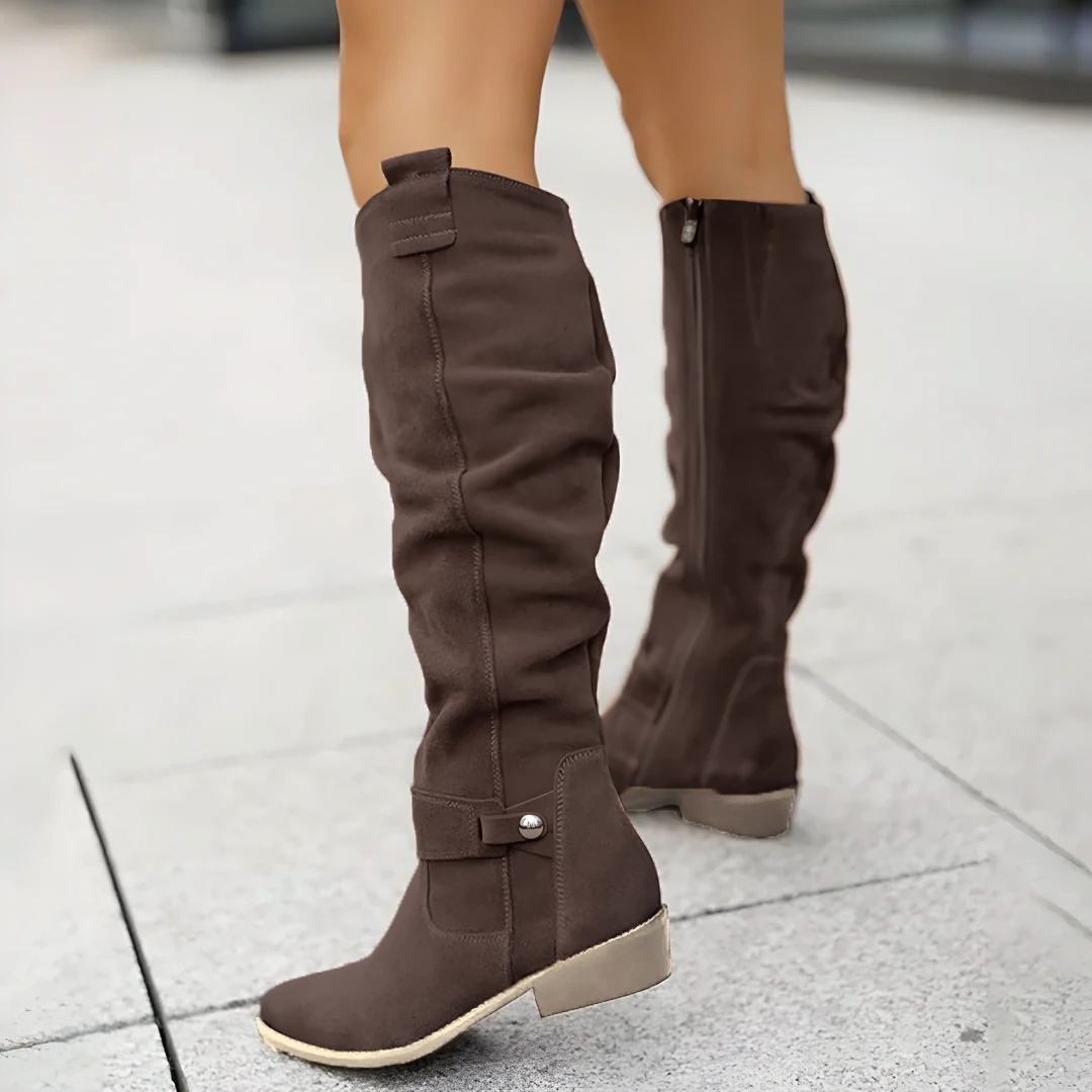 Tsjits | Slouchy Knee-High Riding Boots