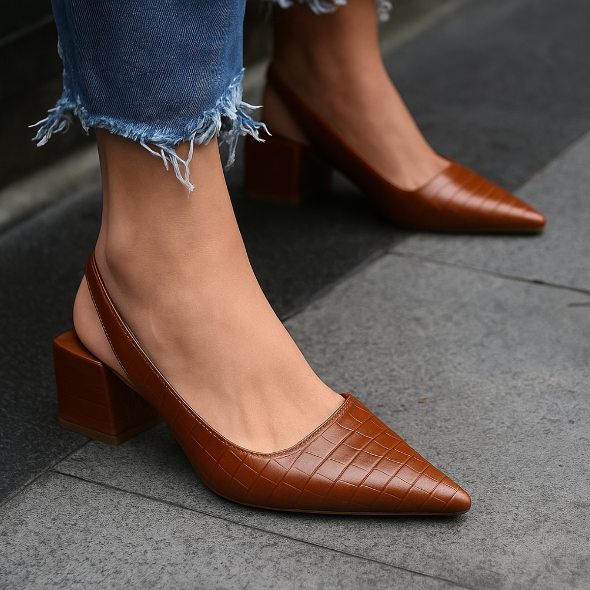 Ninon | Pointed-Toe Slingback Flats