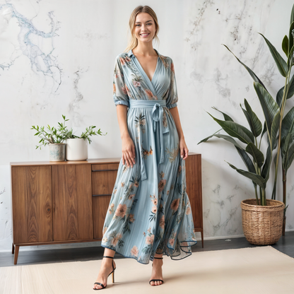 Annelise | V-Neck Summer Midi Dress