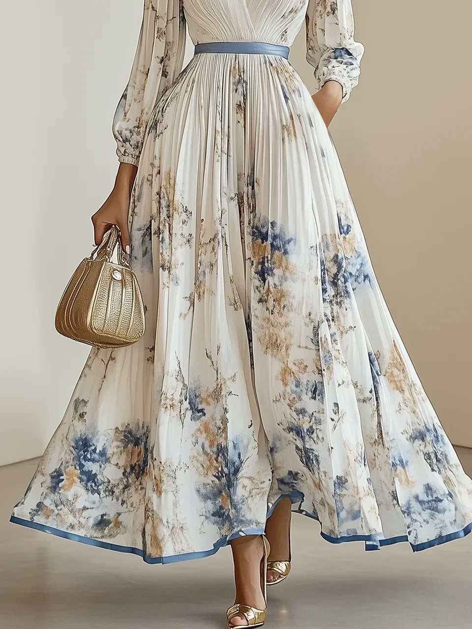 Bristol | Floral Patchwork Bohemian Maxi Dress