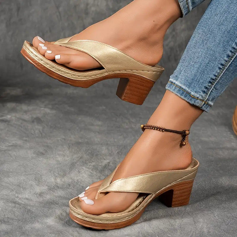 Sabine | Slip-On Heeled Sandals