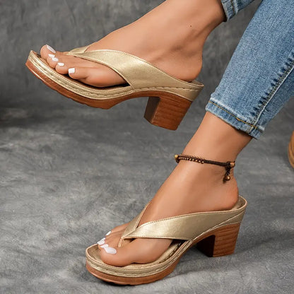 Sabine | Slip-On Heeled Sandals