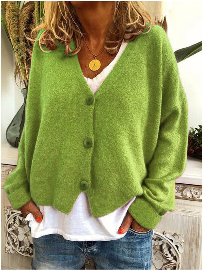 Layering cardigan shown in a second colourway