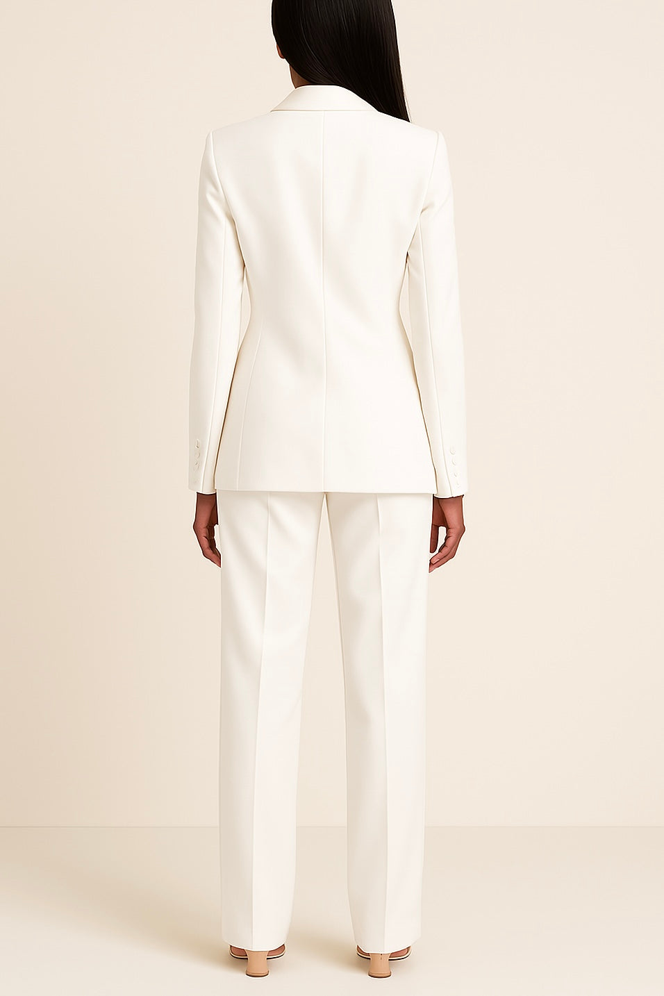 Trouser suit set shown standing