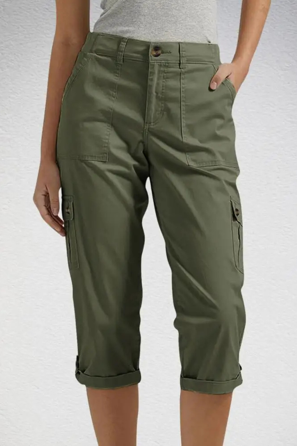Perrine | Cropped Cargo Trousers
