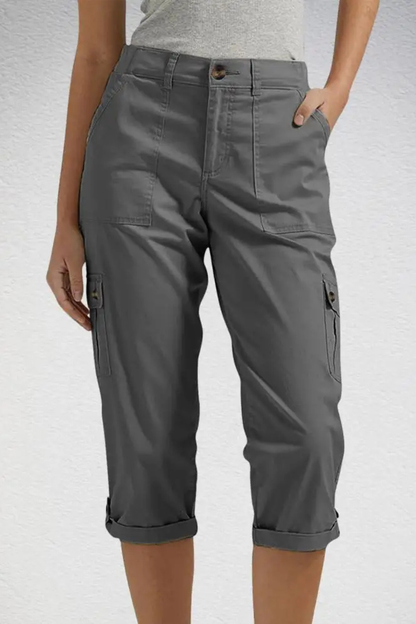 Perrine | Cropped Cargo Trousers