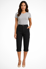 Perrine | Cropped Cargo Trousers